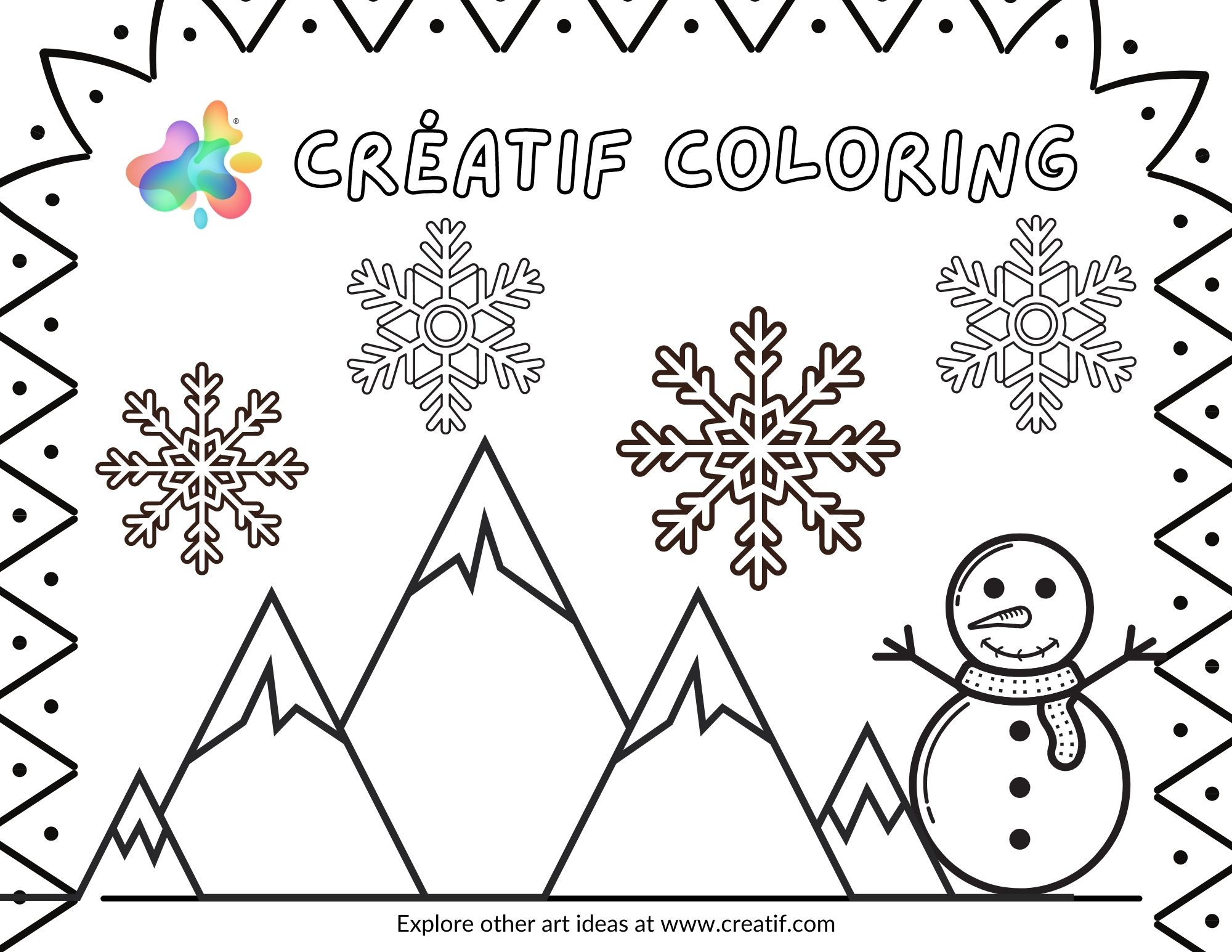 Free Printable Art Activities Creatif